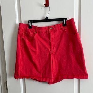 Gloria Vanderbilt Bold Red Jean Shorts